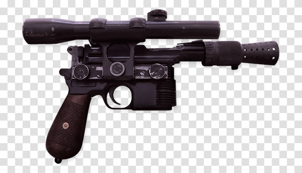 Gun Firearm Han Solo Gun, Weapon, Weaponry, Handgun, Armory Transparent Png