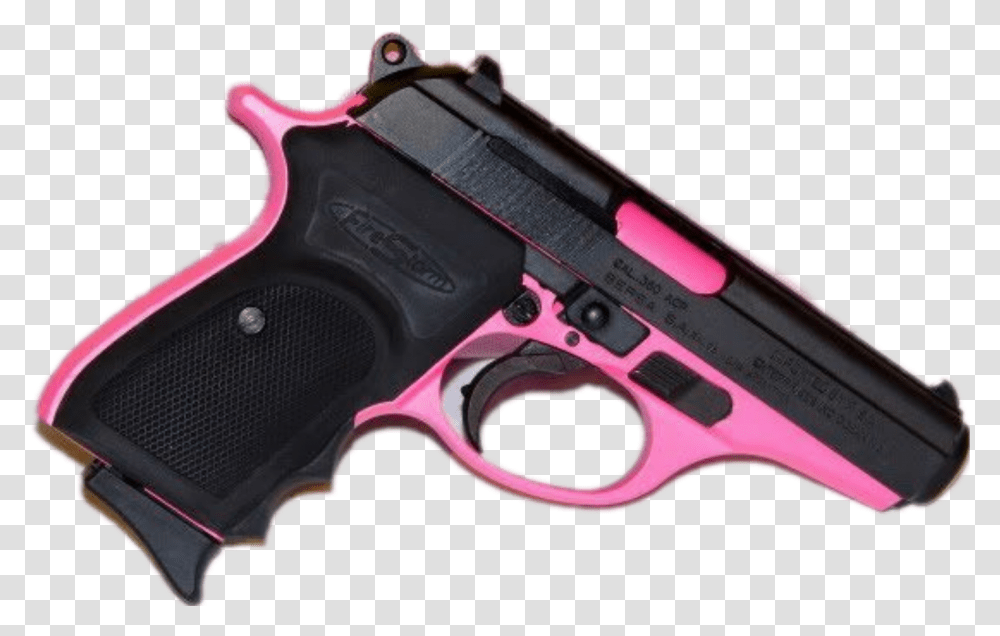 Gun Hand Gun Weapon Pink Black Shoot Swag Dope Revolver, Weaponry Transparent Png