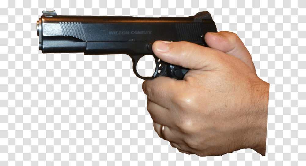 Gun In Hand Clipart Background Gun Hand, Weapon, Weaponry, Handgun, Person Transparent Png