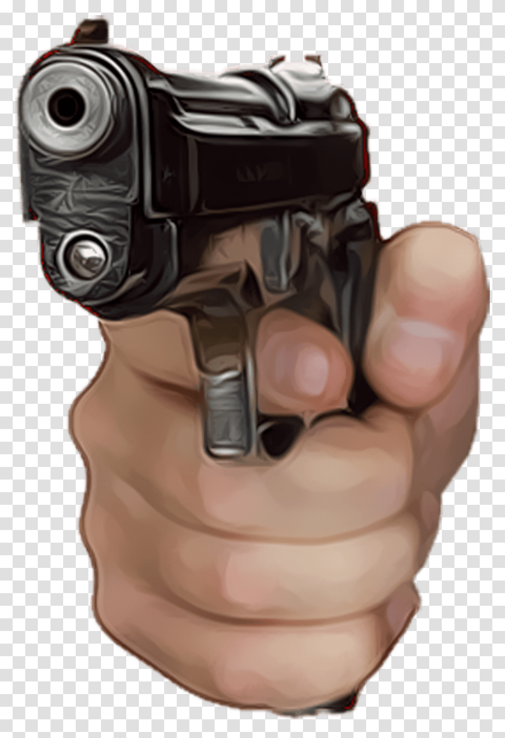 Gun In Hand Clipart Hand Gun, Handgun, Weapon, Weaponry, Helmet Transparent Png