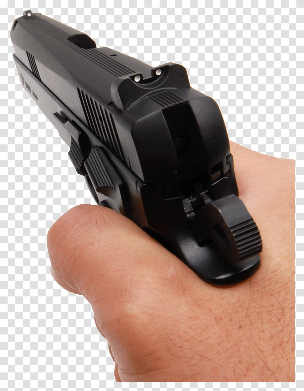 Gun In Hand, Handgun, Weapon, Weaponry, Person Transparent Png