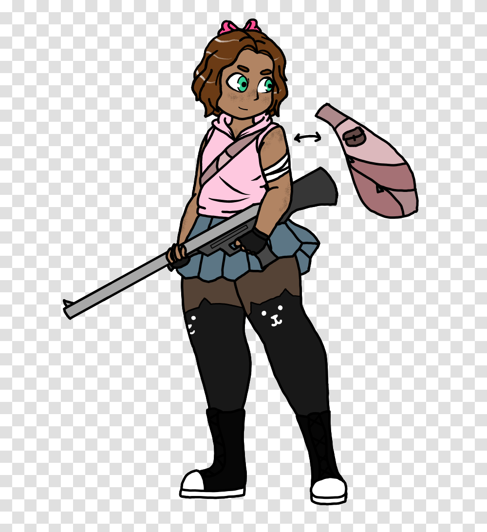 Gun Loli, Person, Human, Manga, Comics Transparent Png