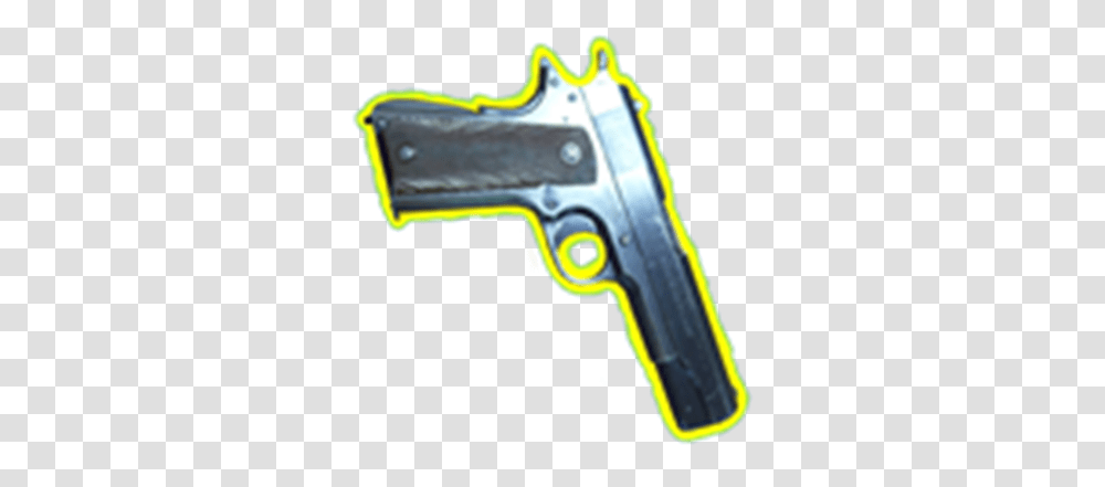 Gun M911 Yellow Outline Background Roblox Handgun, Weapon, Weaponry Transparent Png