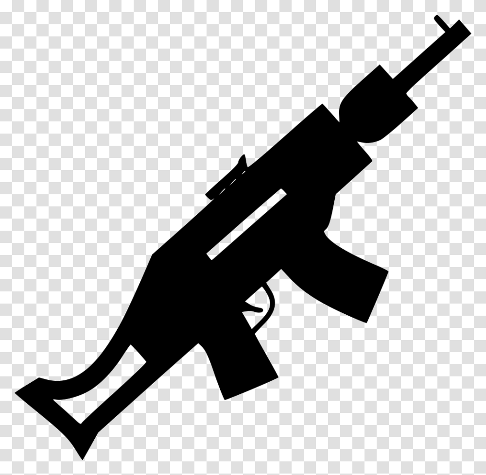 Gun Machine Gun Icon, Axe, Tool, Silhouette, Stencil Transparent Png