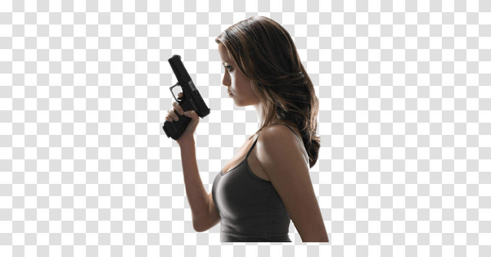 Gun Policy Girl With A Gun, Person, Human, Female, Weapon Transparent Png