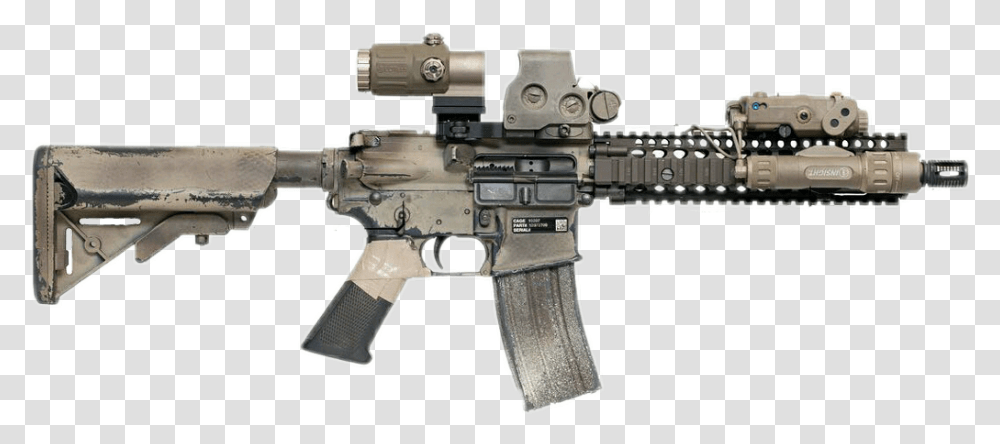 Gun Rifles Ar15 Military M16 Guns Knight's Armament Sr 15 Mod, Weapon, Weaponry, Machine Gun, Shotgun Transparent Png