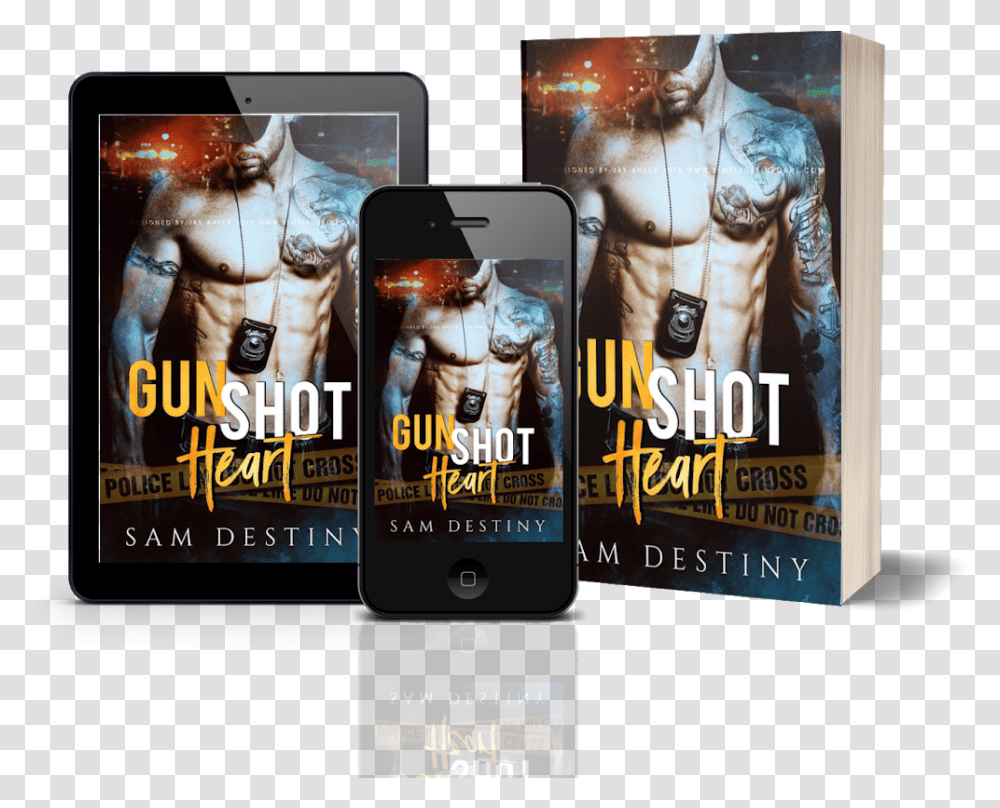 Gun Shot Heart By Sam Destiny - Sweet & Spicy Reads Gunshot, Mobile Phone, Electronics, Cell Phone, Poster Transparent Png