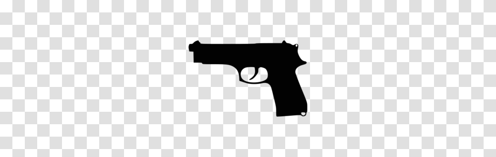 Gun Silhouette Clipart Image, Weapon, Weaponry, Handgun Transparent Png