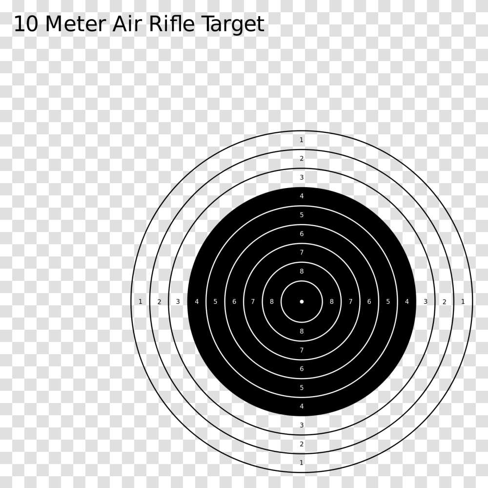 Gun Target Clipart Luftgewehr, Shooting Range, Spiral, Wood, Plywood Transparent Png