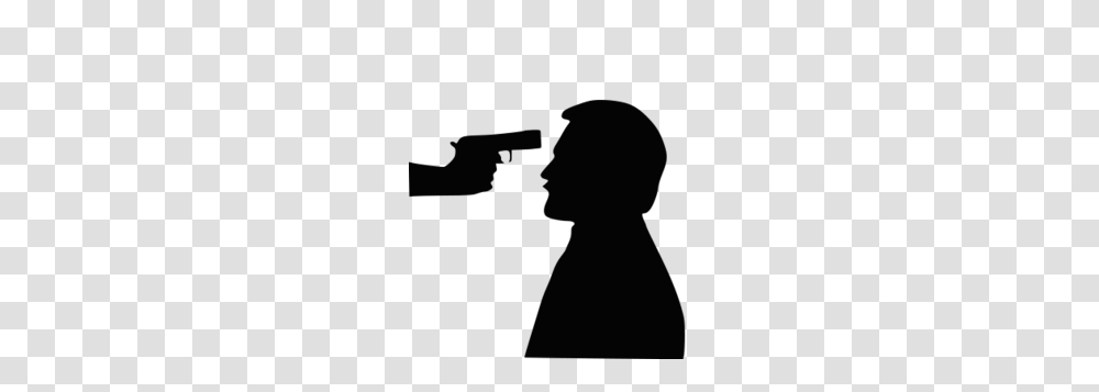 Gun To Head Gun To Head Images, Silhouette, Person, Photography, Kneeling Transparent Png