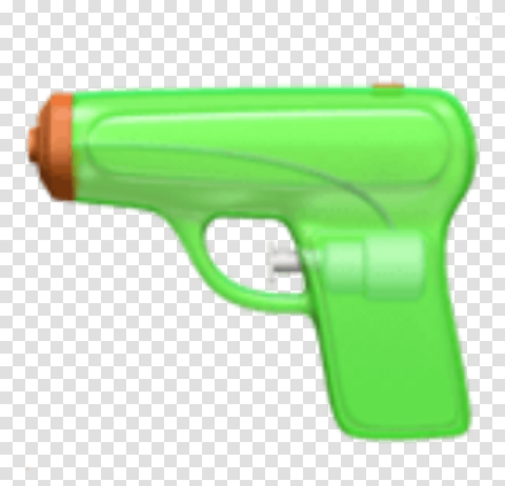 Gun Watergun Emoji Iphone Guns Green Ios Emoji Water Gun, Power Drill, Tool Transparent Png