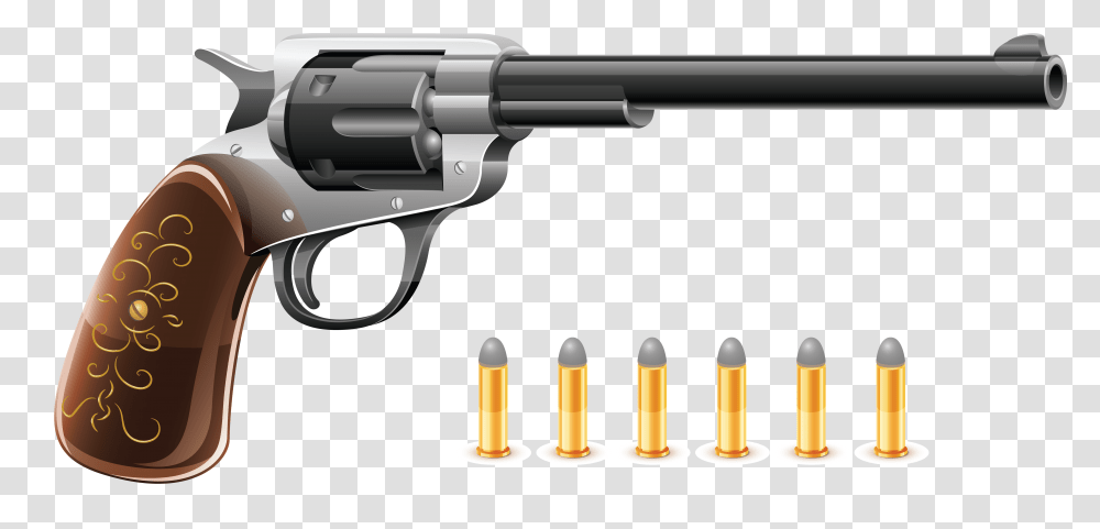 Gun, Weapon, Weaponry, Handgun, Ammunition Transparent Png
