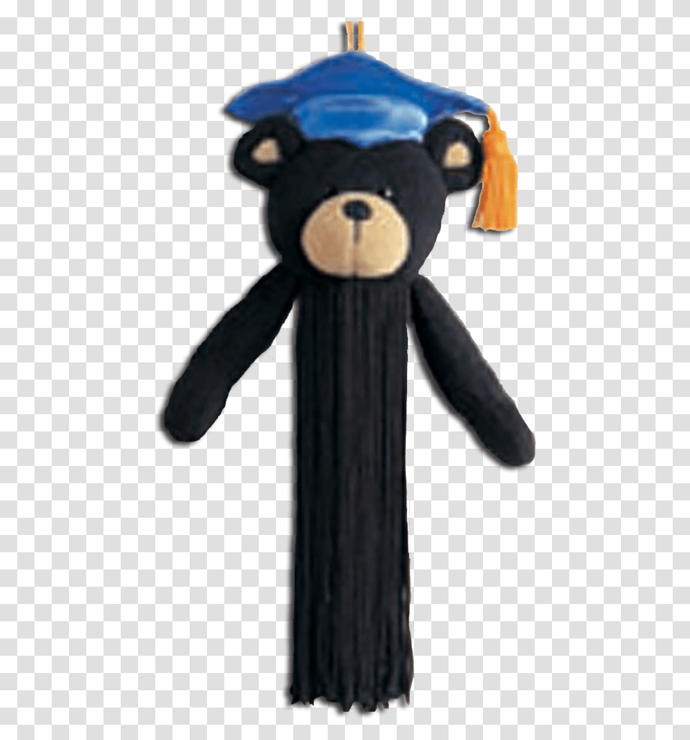 Gund Graduation Tassel Black Bear Wearing A Blue Cap Stuffed Toy, Person, Human, Plush, Doll Transparent Png