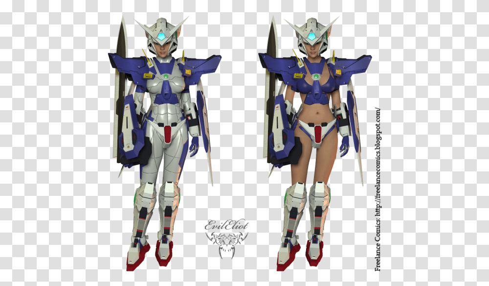 Gundam Exia Full Armor, Costume, Person, Human Transparent Png