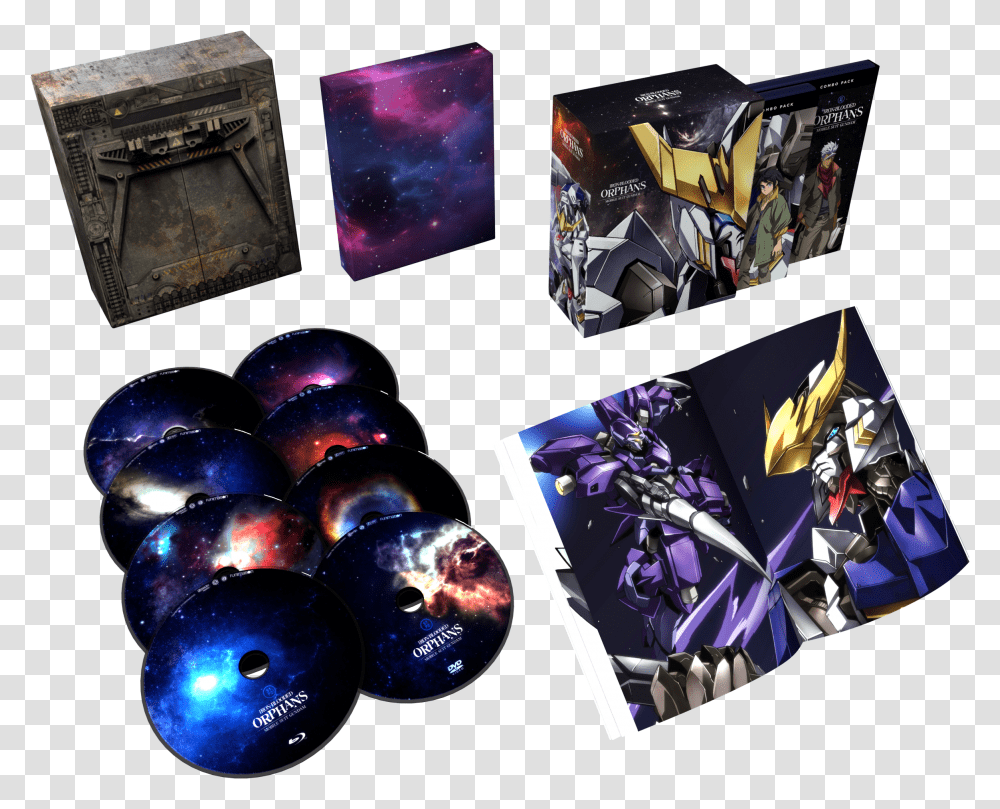 Gundam Iron Blooded Orphans Blu Ray Limited Edition, Person, Human, Disk, Dvd Transparent Png