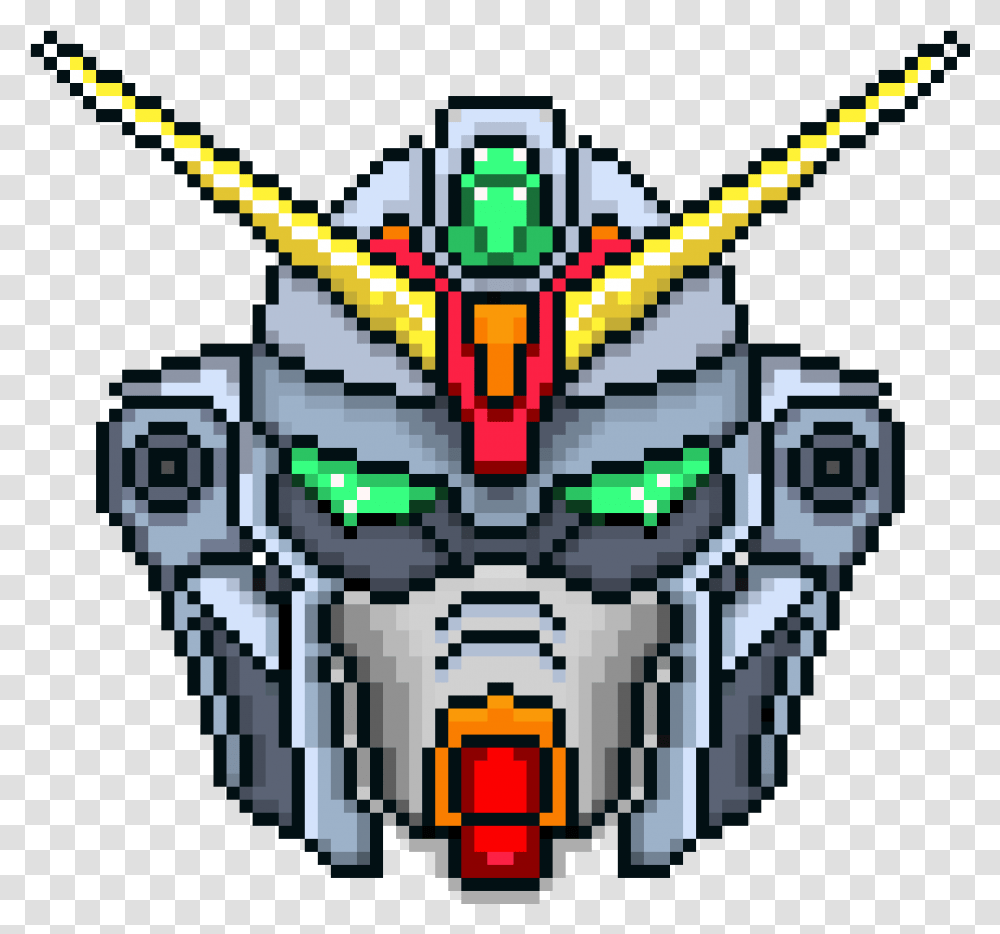 Gundam Pixel Art, Poster, Advertisement, Light Transparent Png