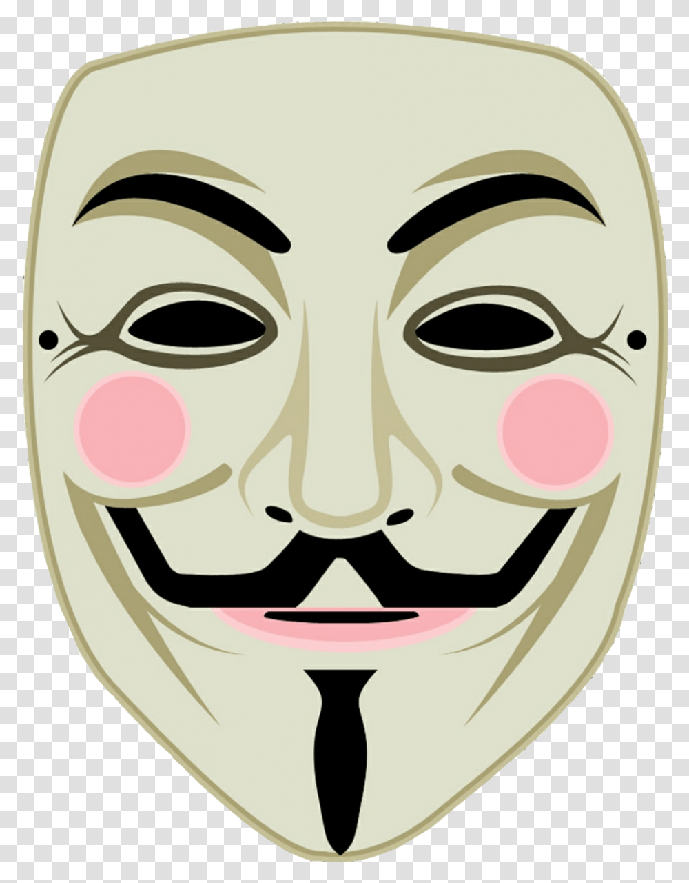 Gunpowder Plot Guy Fawkes Mask V For Vendetta Anonymous Printable V For Vendetta Mask Transparent Png
