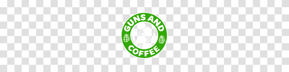 Guns And Coffee, Logo, Trademark, Badge Transparent Png