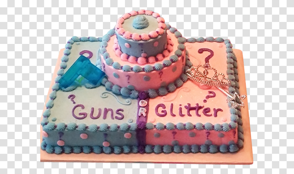 Guns And Glitter Theme Cakes, Birthday Cake, Dessert, Food Transparent Png