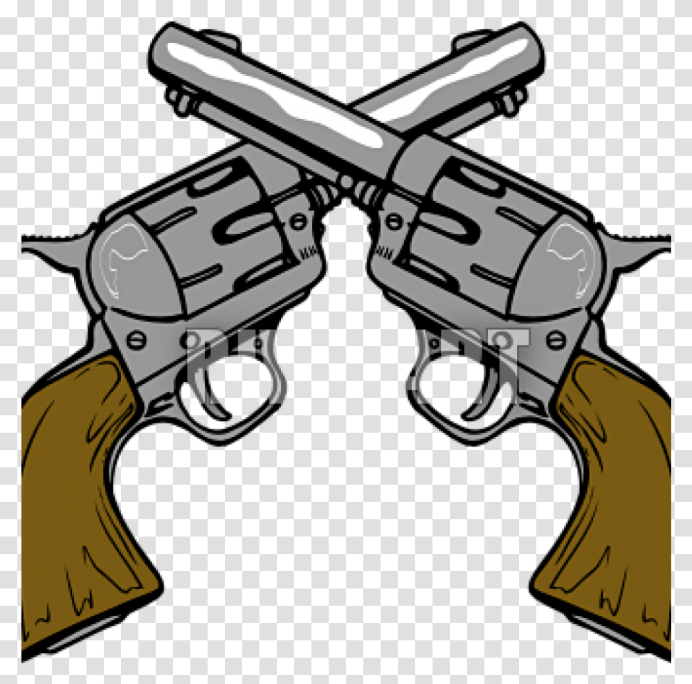 Guns Clip Art Cowboy Gun Clipart Music Clipart Guns Clipart, Handgun, Weapon, Weaponry Transparent Png