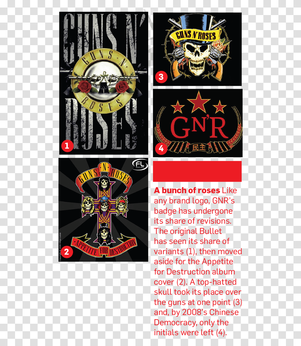 Guns N Roses, Poster, Advertisement, Flyer, Paper Transparent Png