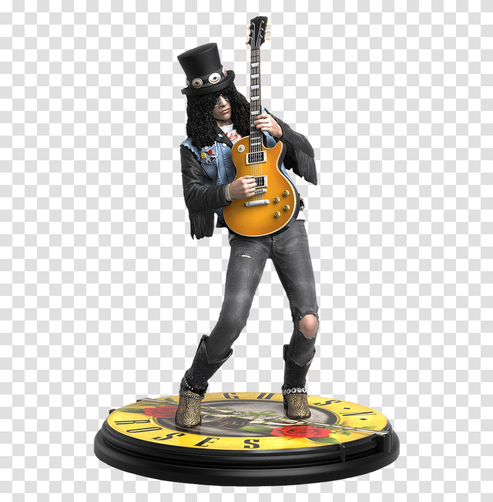 Guns N Slash Guns N Roses Figure, Person, Human, Guitar, Leisure Activities Transparent Png