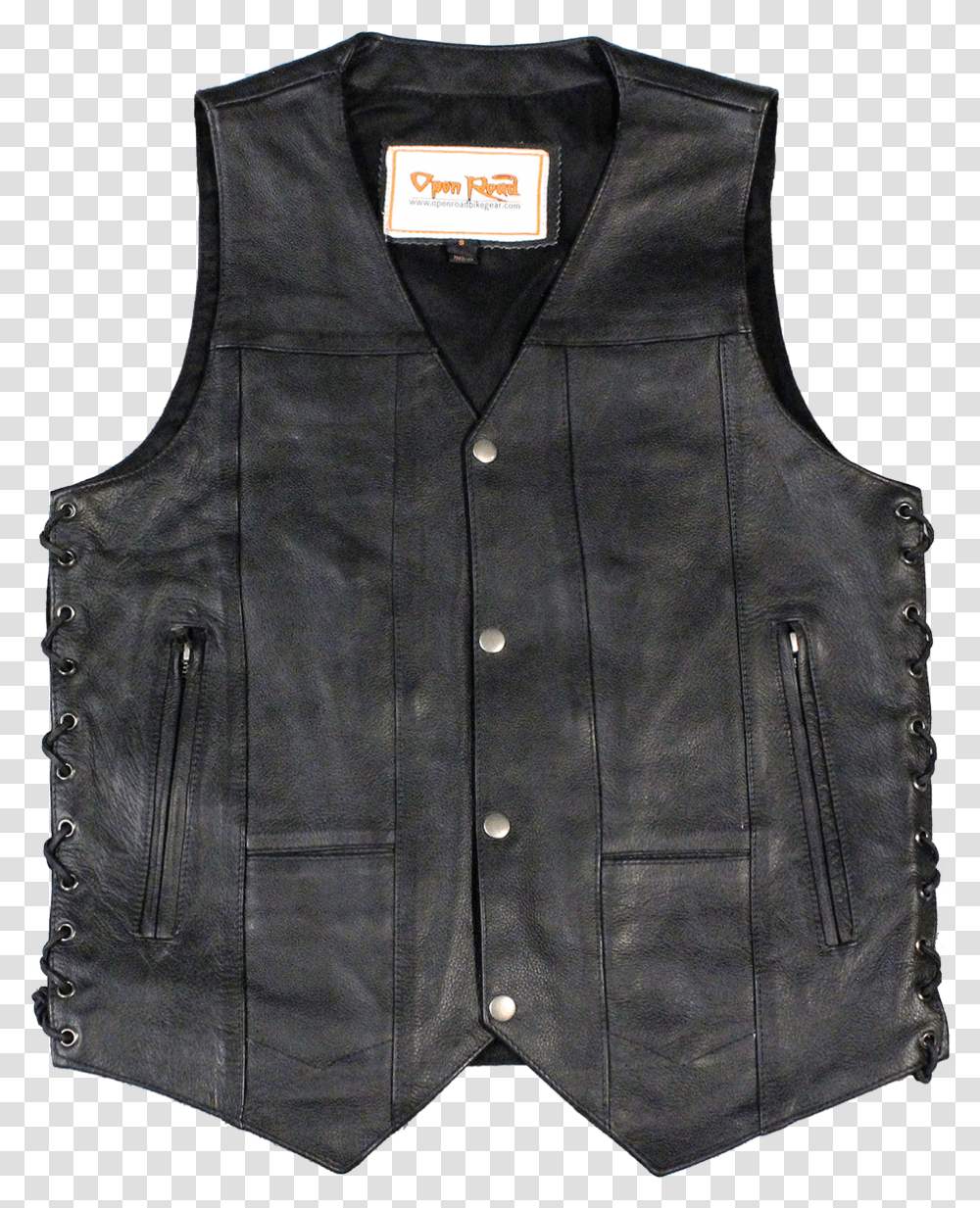 Gunslinger Leather VestClass Lazyload Lazyload Fade Sweater Vest, Apparel, Lifejacket Transparent Png