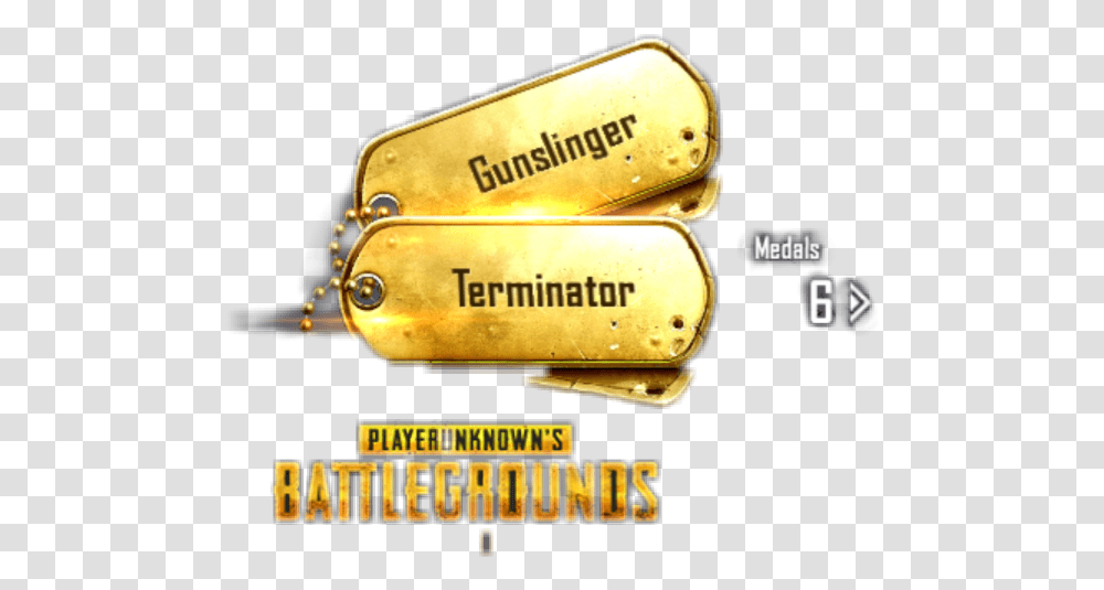 Gunslinger Terminator Badge Medal Pubg Players Unknows Gold, Dynamite, Label, Text, Wristwatch Transparent Png