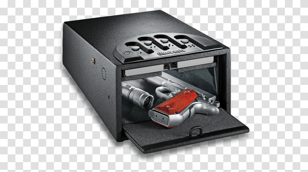 Gunvault Mini Handgun Safe Fingerprint Lock, Weapon, Weaponry, Video Gaming Transparent Png