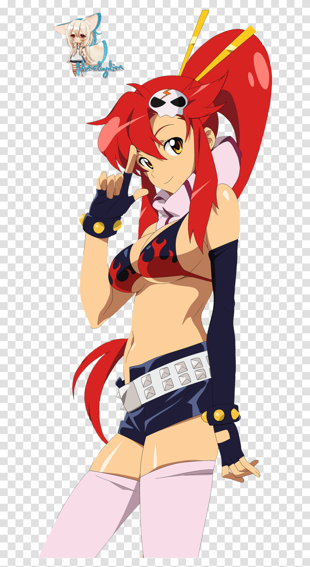 Gurren Lagann Yoko Gurren Lagann, Costume, Comics, Book, Manga Transparent Png