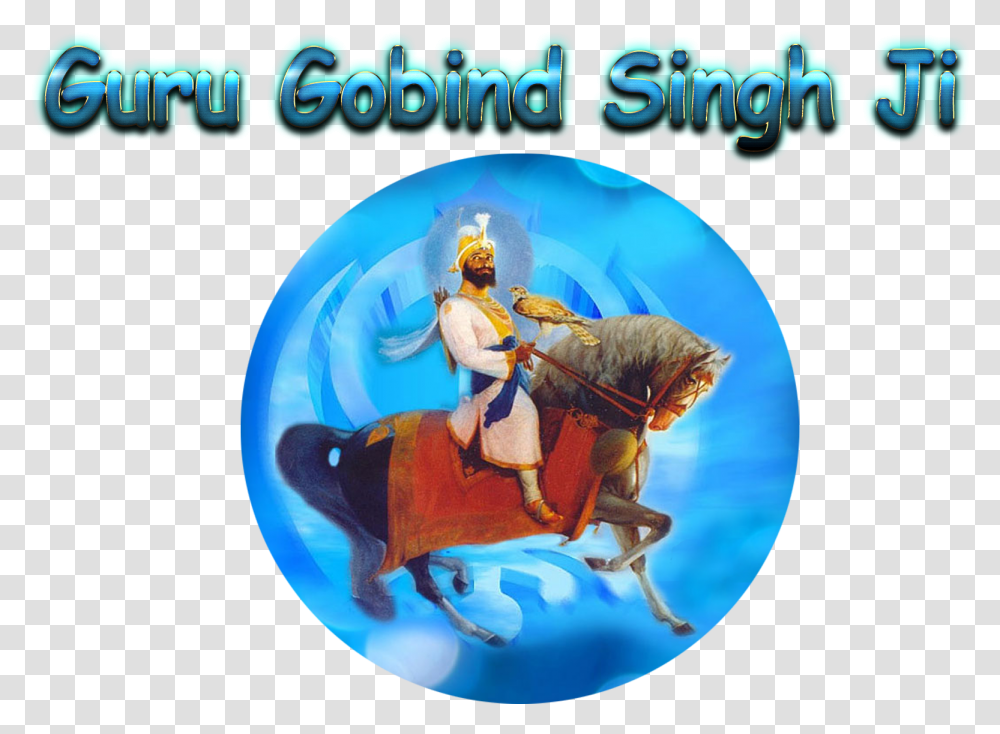 Guru Gobind Singh Ji Pics Guru Gobind Singh Ji Dp, Person, Horse, Mammal, Animal Transparent Png