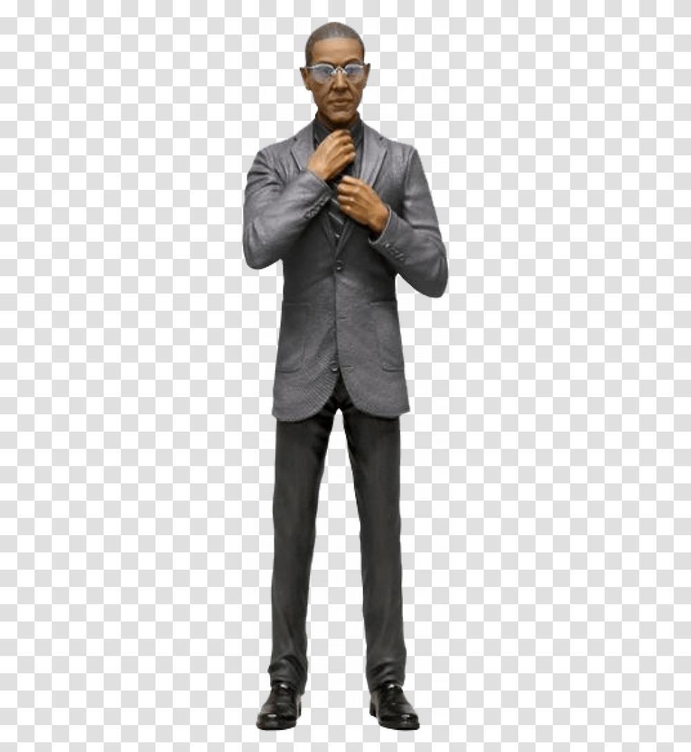 Gus Fring Toy, Suit, Overcoat, Person Transparent Png