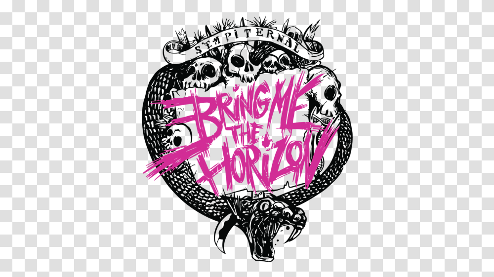 Gustore Estampados De Poleras Y Bring Me The Horizon Logo, Text, Handwriting, Calligraphy, Poster Transparent Png