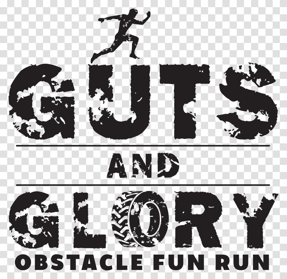 Guts And Glory Logo, Person, Alphabet, Stencil Transparent Png