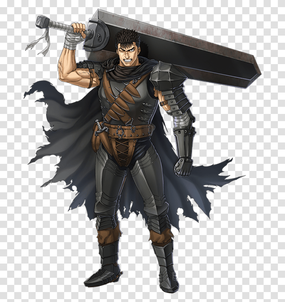 Guts Picture Background Image Berserk Anime Guts, Person, Human, Apparel Transparent Png