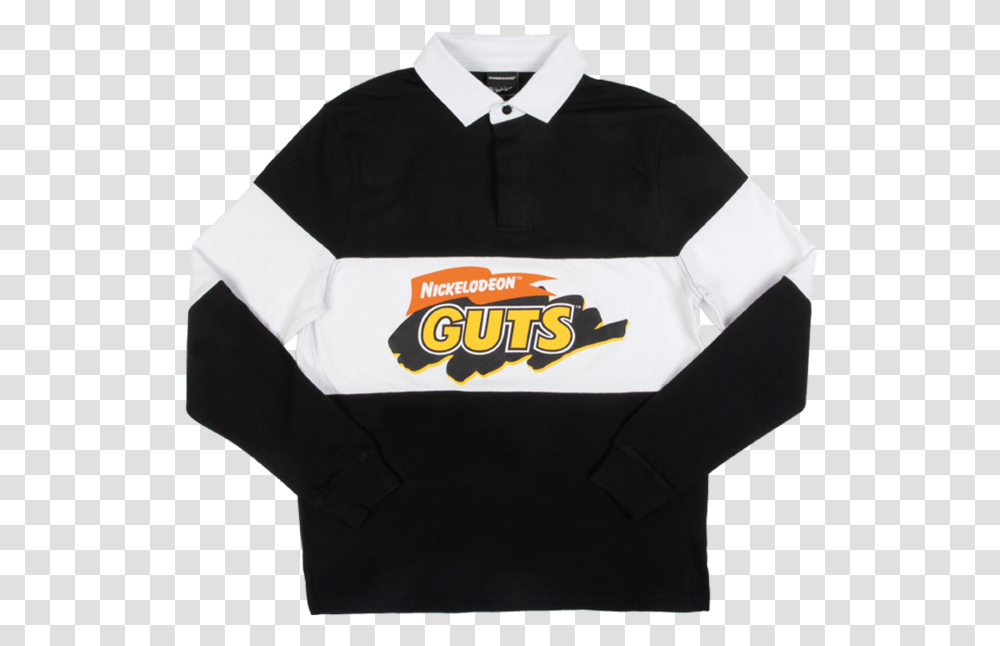 Guts Ref Rugby Shirt Nickelodeon Guts, Sleeve, Clothing, Apparel, Long Sleeve Transparent Png