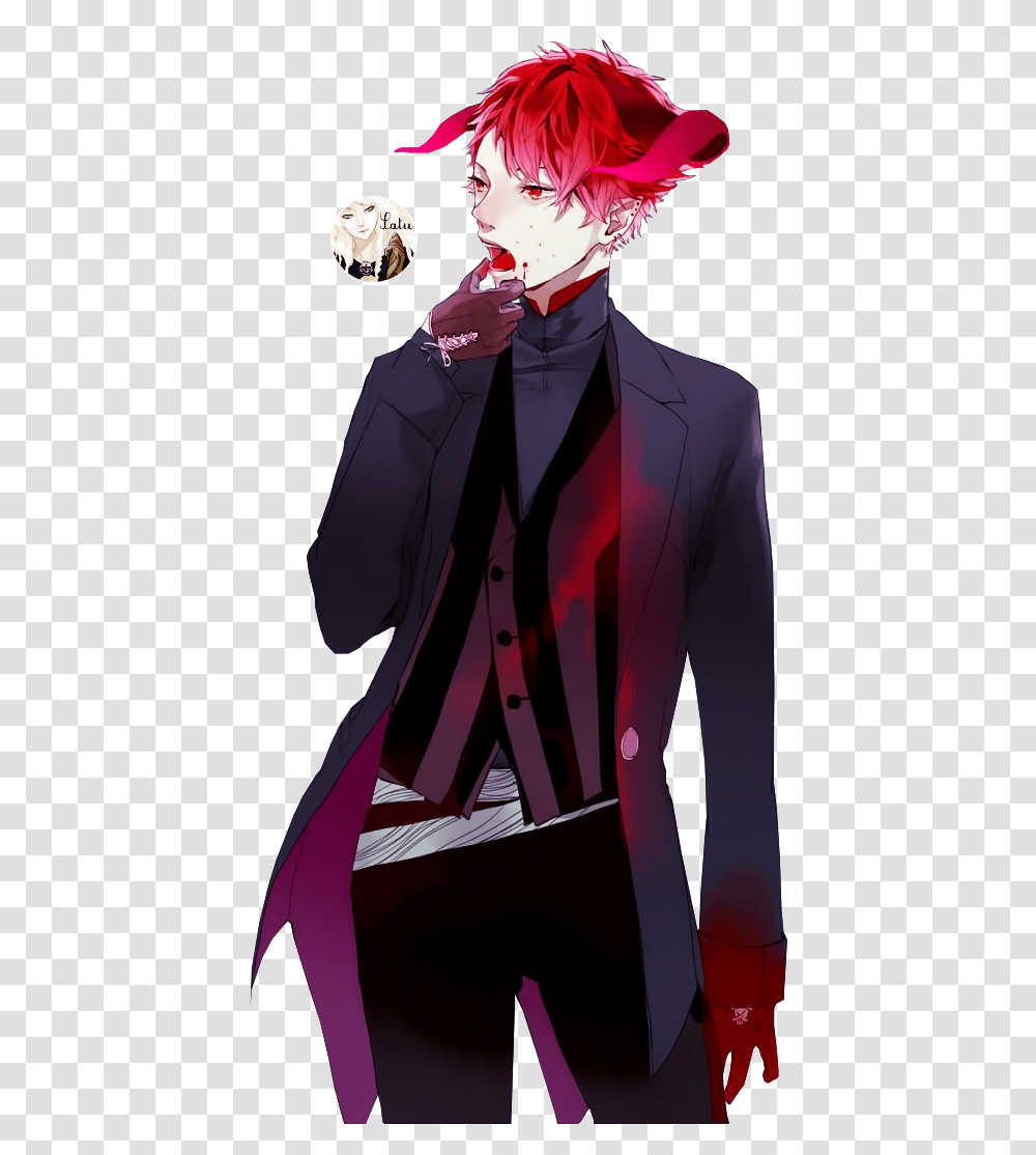 Guy Clipart Badguy Picture 1277463 Anime Boy With Red Hair, Clothing, Coat, Overcoat, Suit Transparent Png