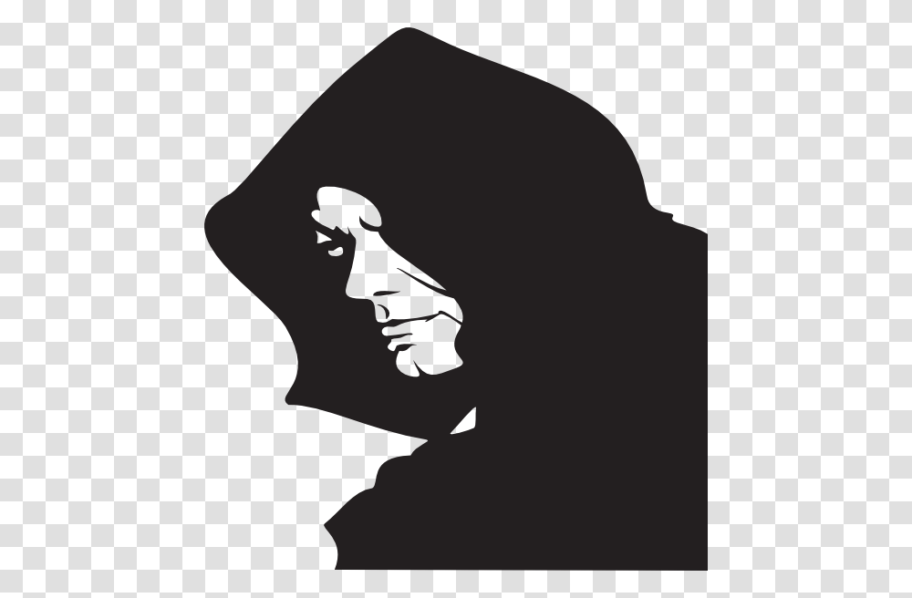 Guy Clipart Hooded Man In Hood Vector, Silhouette, Person, Human, Prayer Transparent Png