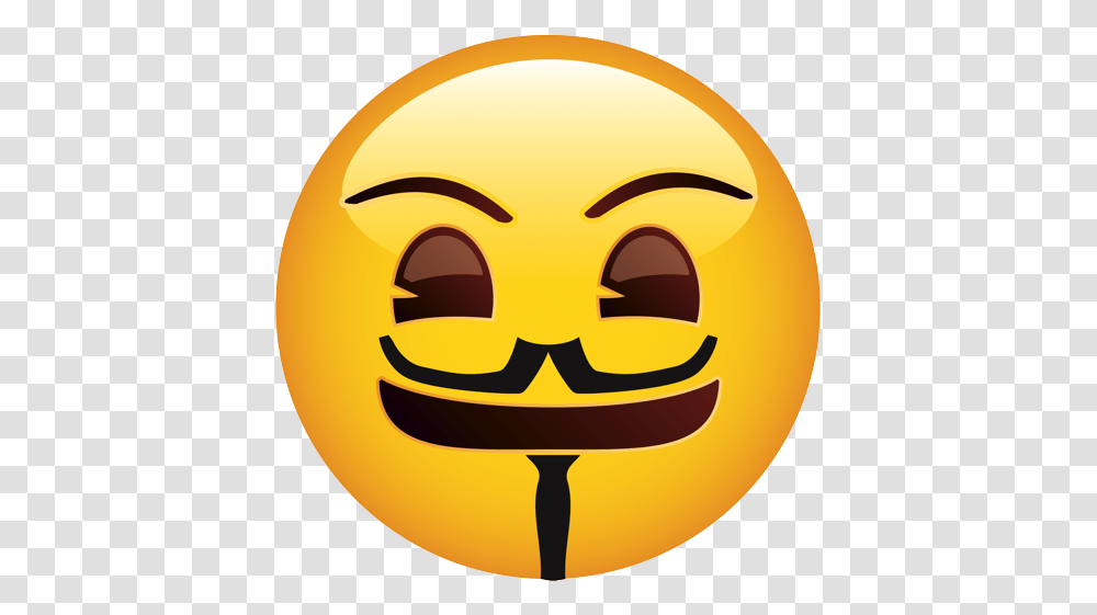 Guy Fawkes Emoji, Label, Helmet Transparent Png