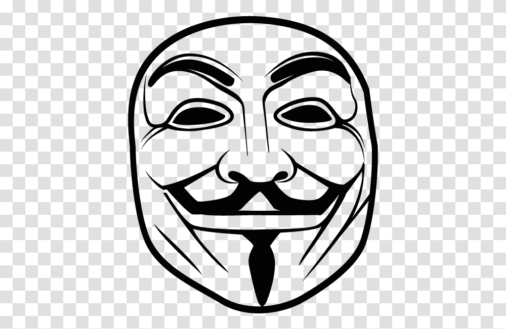 Guy Fawkes Mask Anonymous Maschera Anonymous, Face, Head Transparent Png