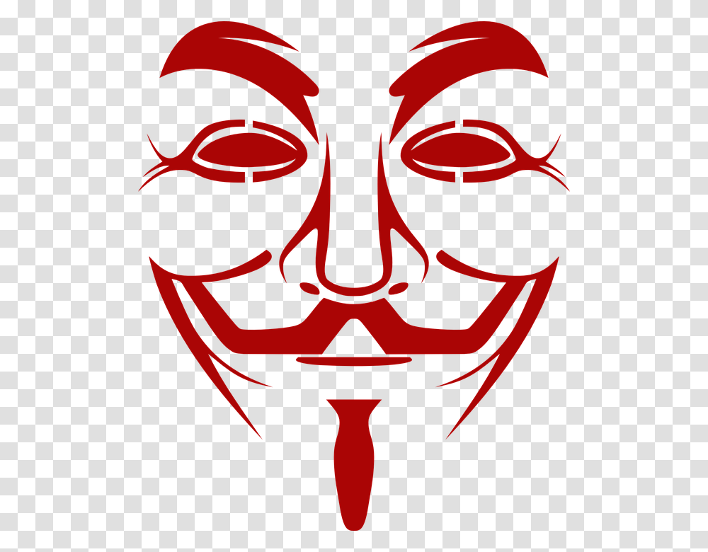 Guy Fawkes Mask, Head Transparent Png