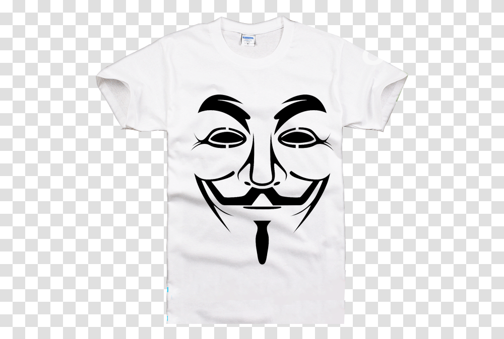 Guy Fawkes Mask, Apparel, T-Shirt Transparent Png