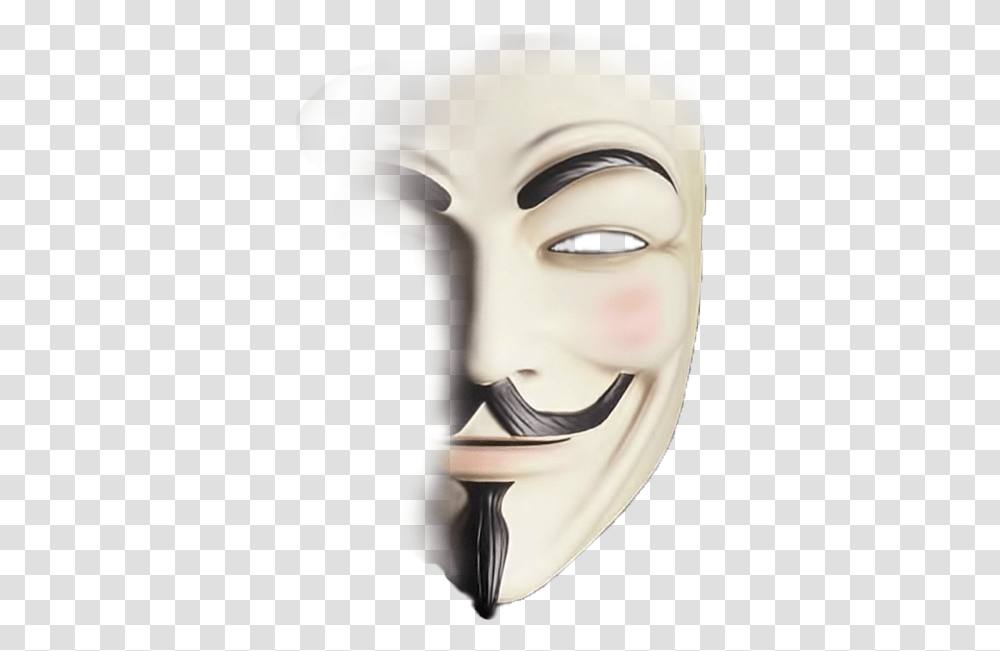 Guy Fawkes Mask No Background, Person, Human, Head, Glass Transparent Png