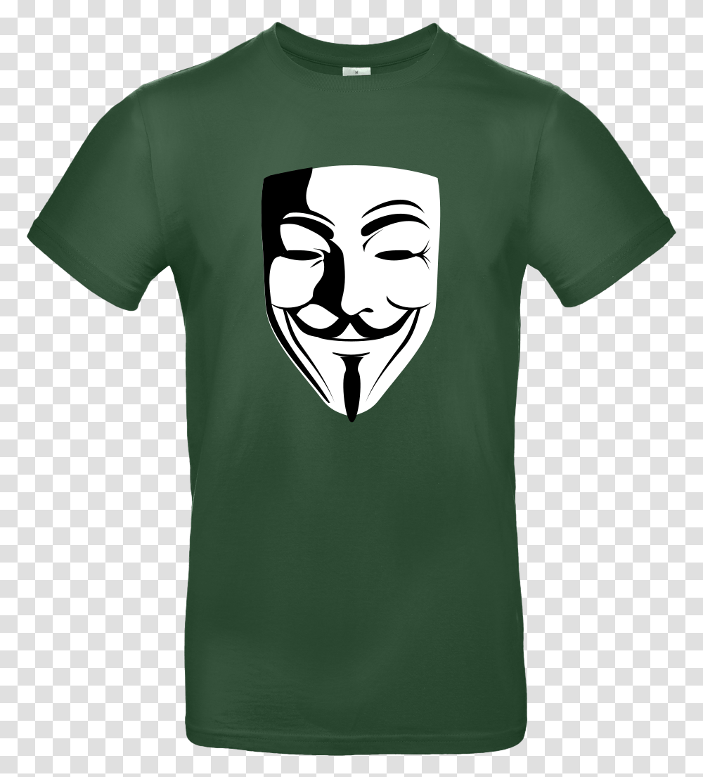 Guy Fawkes T Shirt Bampc Exact Guy Fawkes Mask, Apparel, T-Shirt, Sleeve Transparent Png