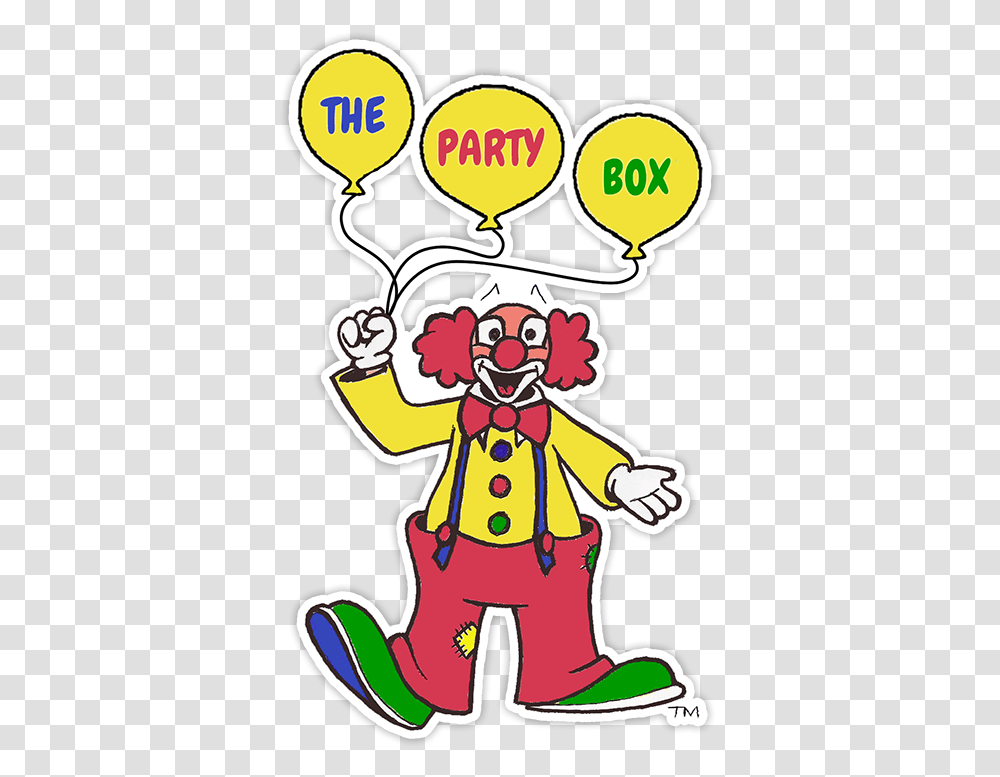 Guy Fawkes The Party Box Logo Cartoon 895749 Vippng Happy, Performer, Clown, Leisure Activities, Juggling Transparent Png