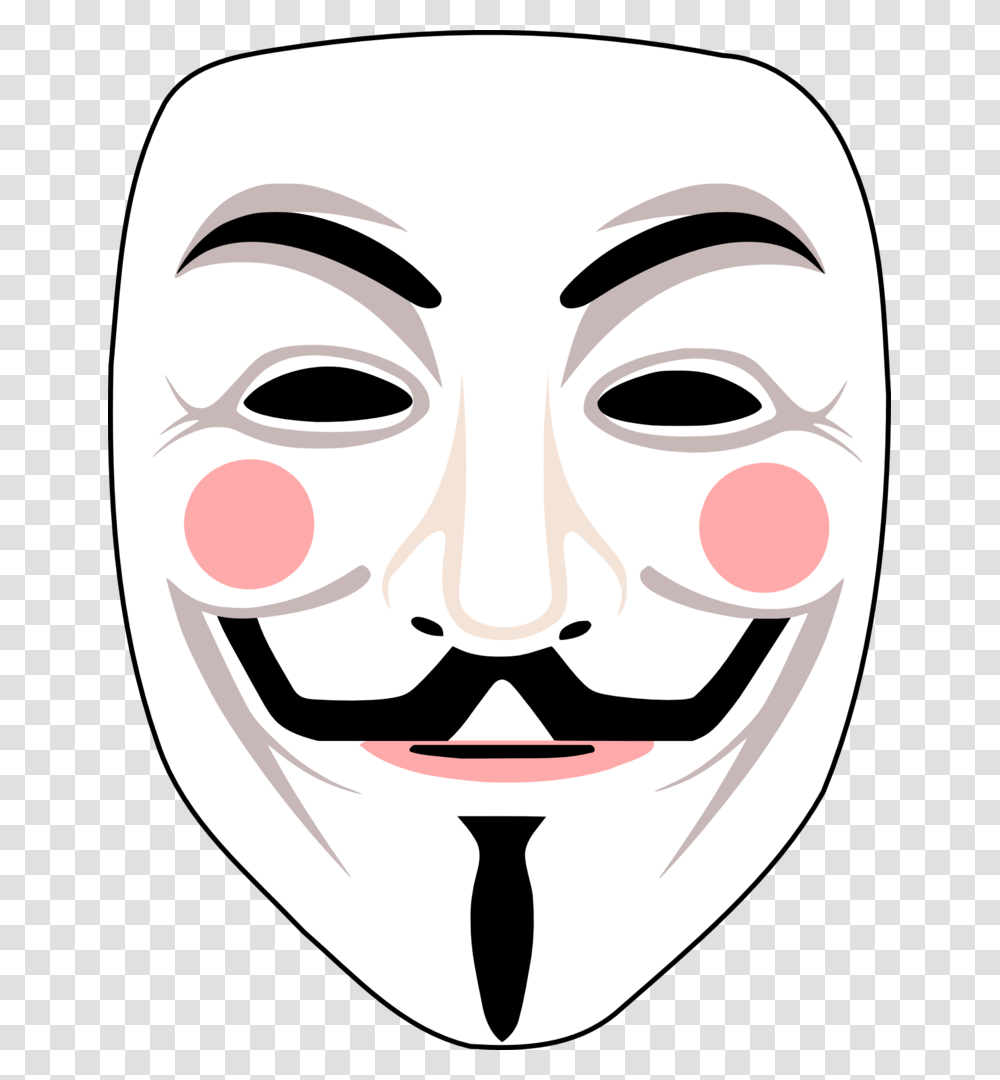 Guy Fawkes Vector Recreated, Mask Transparent Png