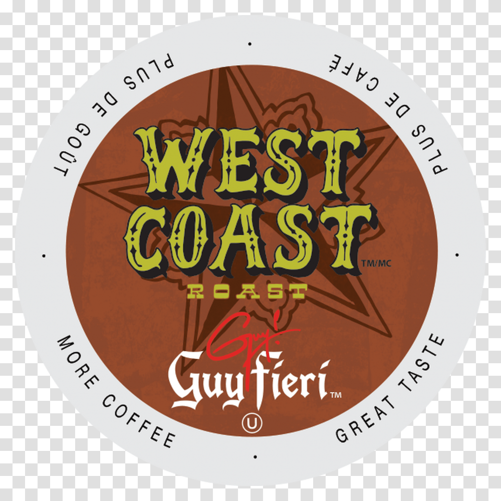 Guy Fieri Xbold West Coast Roast Coffee Single Serve, Label, Logo Transparent Png