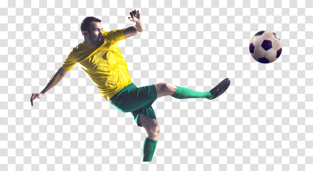 Guy Playing Football, Soccer Ball, Sport, Person, Cleaning Transparent Png
