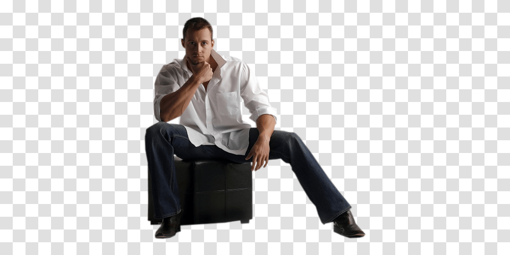 Guy Waiting Sitting, Person, Human, Furniture, Chair Transparent Png
