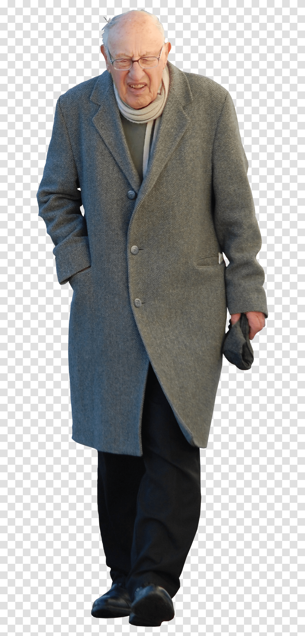 Guy Walking Old Man Background, Apparel, Overcoat, Suit Transparent Png